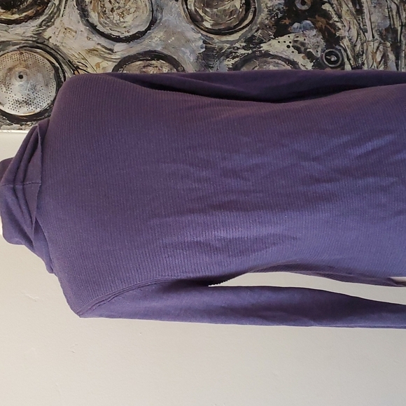 Adrienne Vittadini frosted plum Heather sweater - Picture 4 of 10